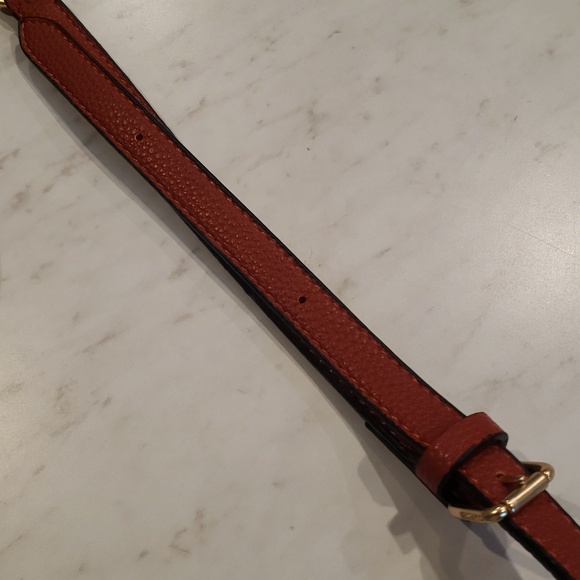 Coach Brown Signature Satchel with Red & Pink Strawberry Print Size Medium - Picture 15 of 16